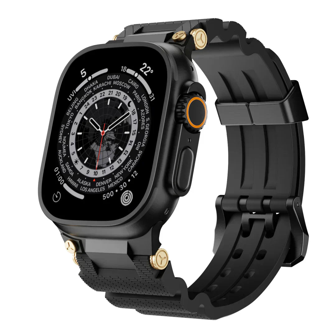 ArloGear silikonový řemínek v mechanickém stylu pro Apple Watch