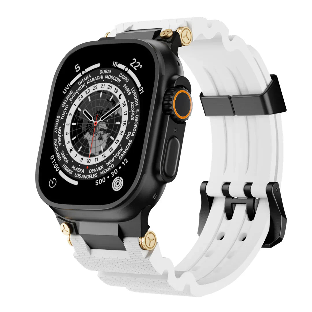ArloGear silikonový řemínek v mechanickém stylu pro Apple Watch