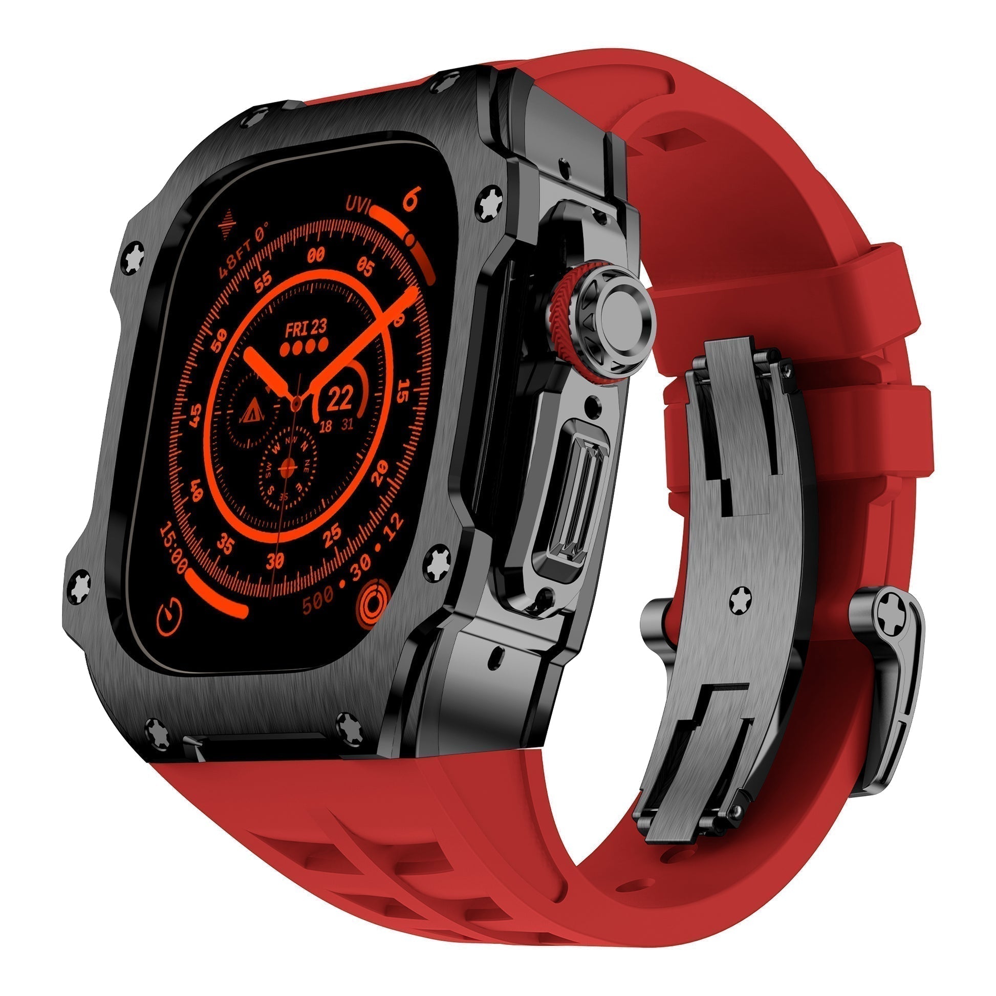 Pouzdro Ardent Series Obsidian Guard z nerezové oceli pro Apple Watch Ultra | Lersk