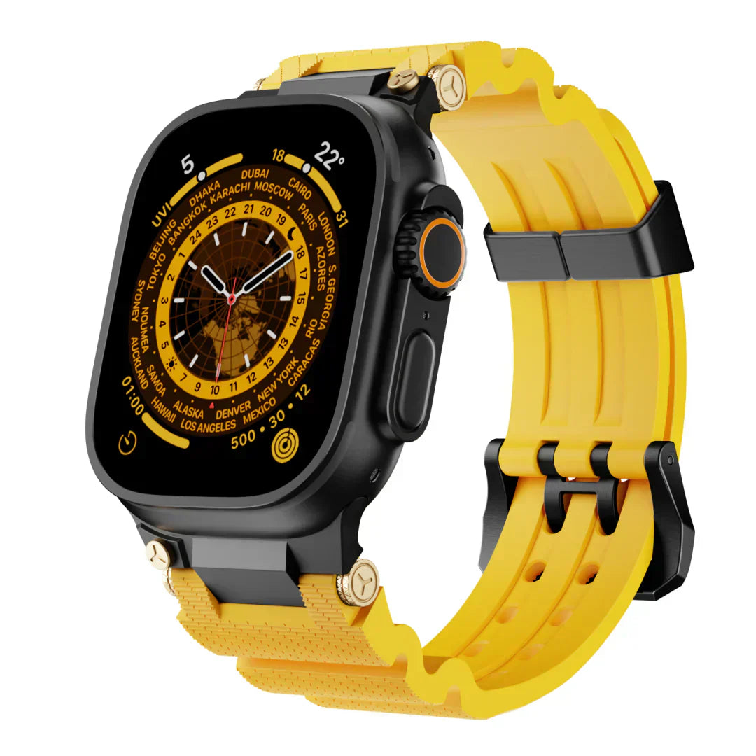 ArloGear silikonový řemínek v mechanickém stylu pro Apple Watch