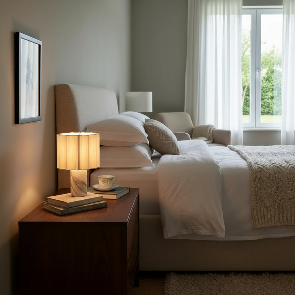 Modern Marble Table Lamp For Elegant Decorative Lighting | Lersk