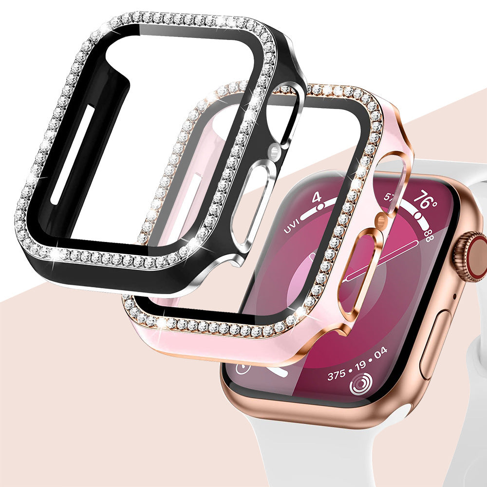 GlimmerGuard pouzdro z tvrzeného skla s kamínky pro Apple Watch | Lersk