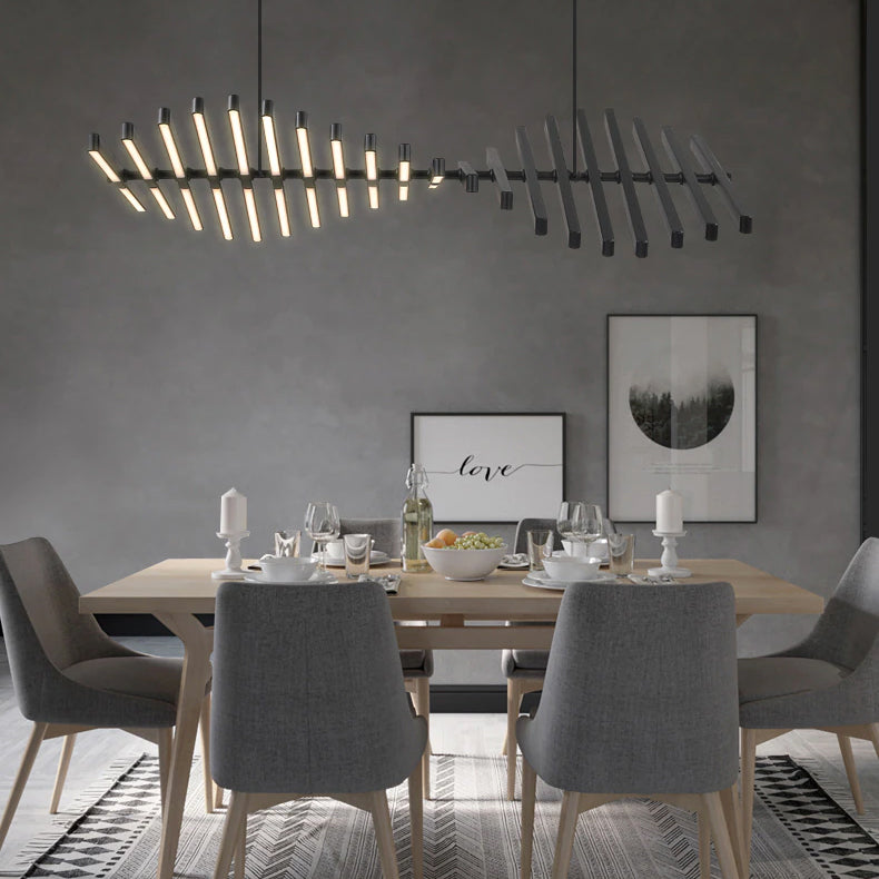 Rhythm Chandelier Rotating LED Rods for Modern Homes | Lersk