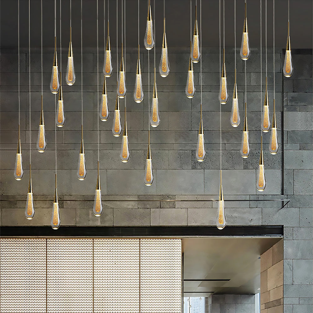 Vanndråpe Droplet Pendant Light LED Glow For Cozy Bedroom | Lersk