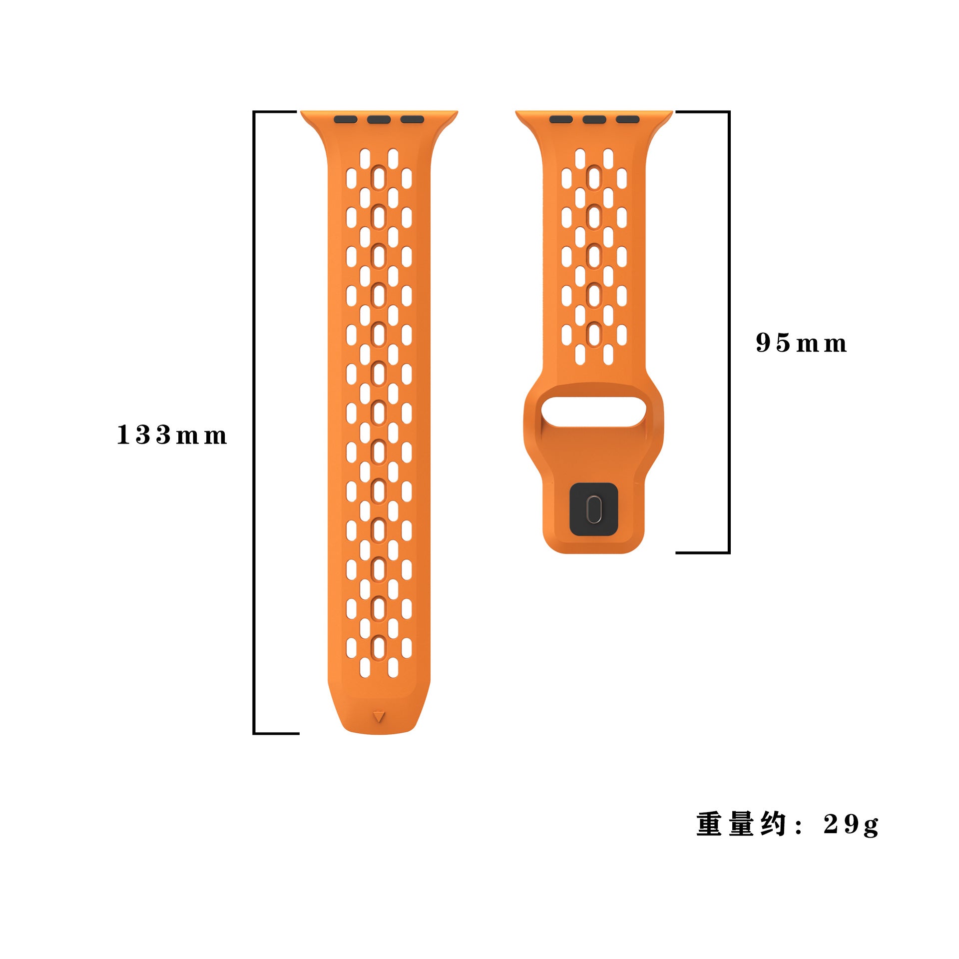 Pulseira Respirável AeroFlex em Borracha FKM para Apple Watch | Lersk