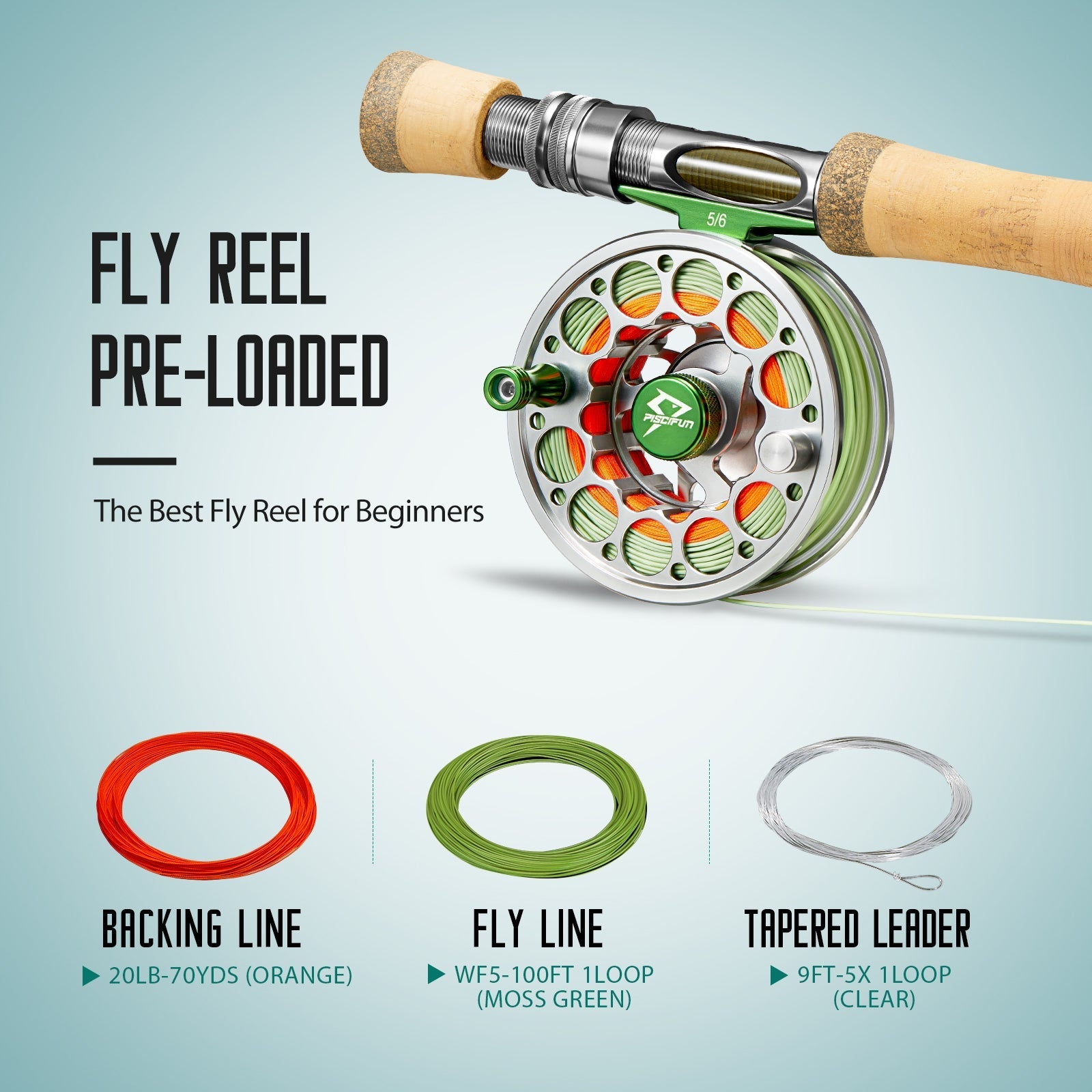 Mulinello da pesca a mosca Piscifun Sword, lega di alluminio lavorata CNC | Lersk