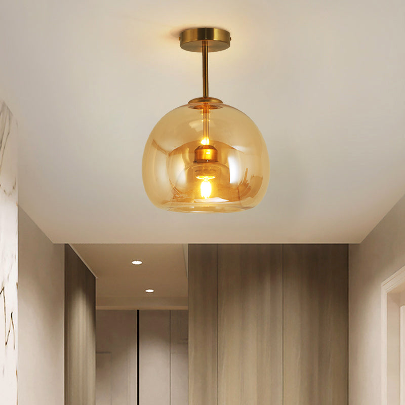 AuroraCircle Modern Black and Gold Round Ceiling Lamp | Lersk