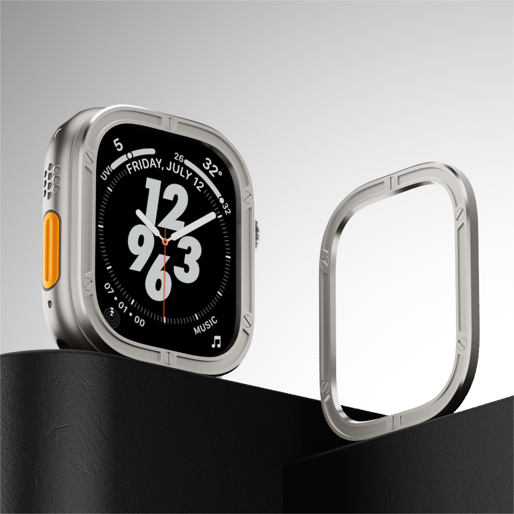 Altara | Ochranný kroužek z oceli proti poškození tlačítek pro Apple Watch Ultra | Lersk