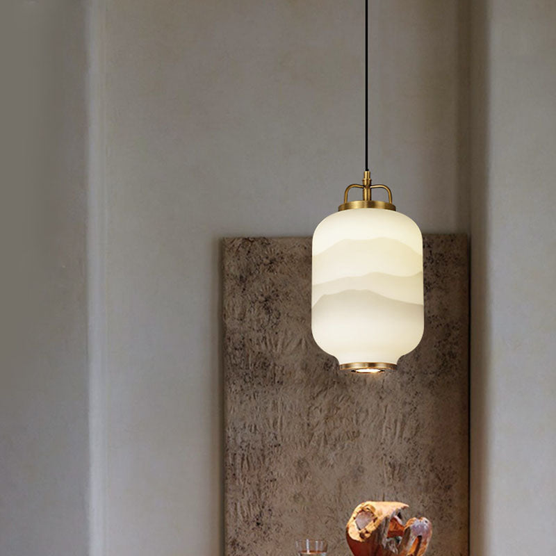 Frosted Glass Pendant Light For Contemporary Ceiling Lamp | Lersk