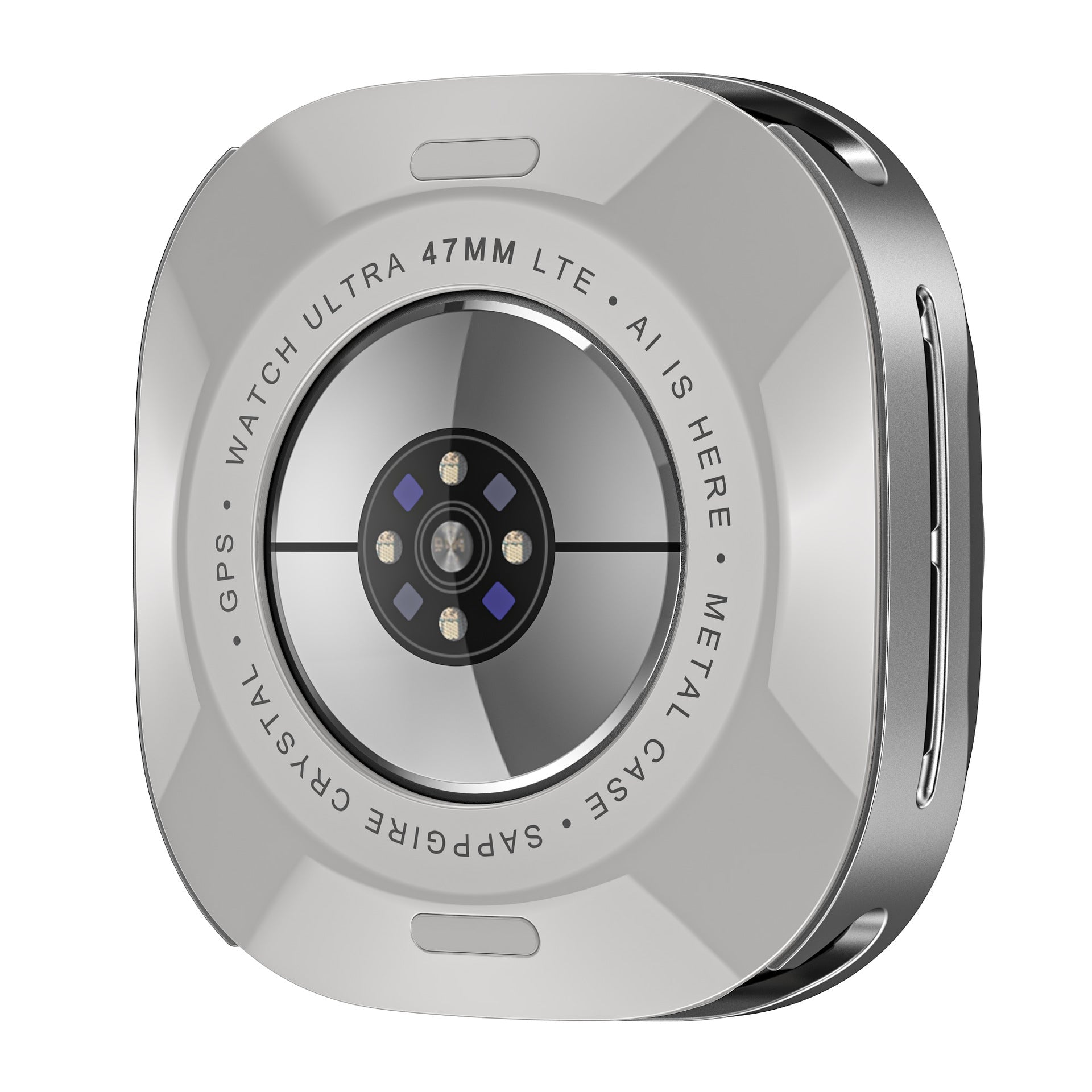 Husă de protecție metalică VeroShield 360° cu margine completă, rezistentă la zgârieturi, pentru Samsung Galaxy Watch Ultra | Lersk