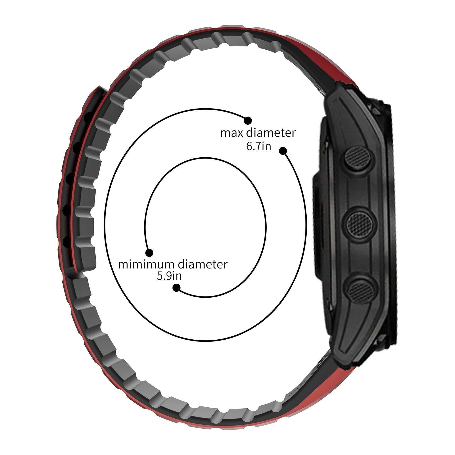 Cinturino in silicone magnetico compatibile con orologi Garmin | Lersk