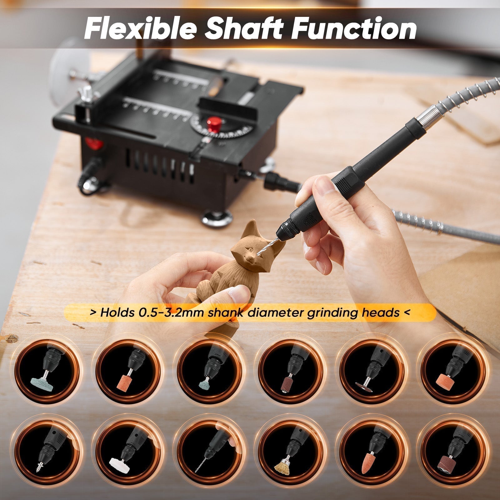 AxenPro Mini Multi-Function Table Saw For DIY Cutting | Lersk