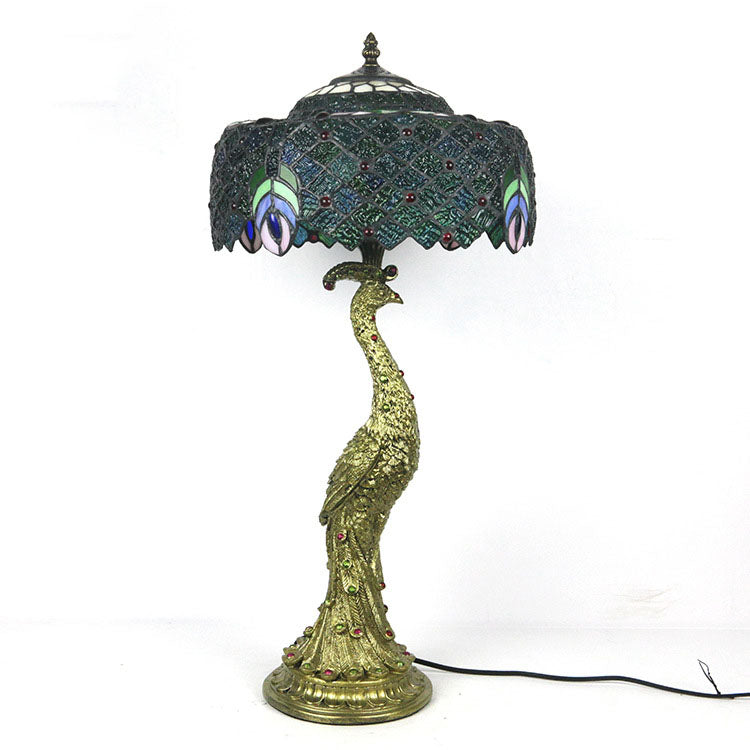 Aurena Tiffany-Style Table Lamp With Colorful Dome Shade | Lersk