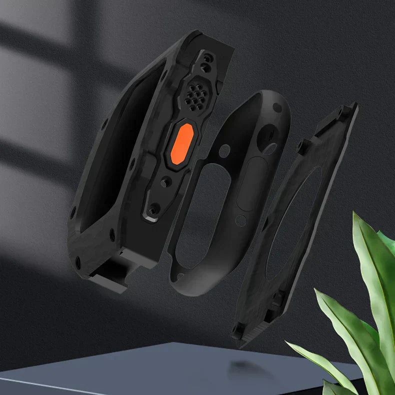 Vellaro Fluororubber Band And 316L Stainless Steel Carbon Fiber Case Retrofit Kit For Apple Watch | Lersk