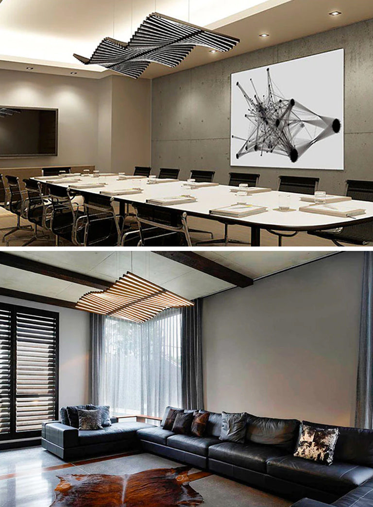 Rhythm Chandelier Rotating LED Rods for Modern Homes | Lersk