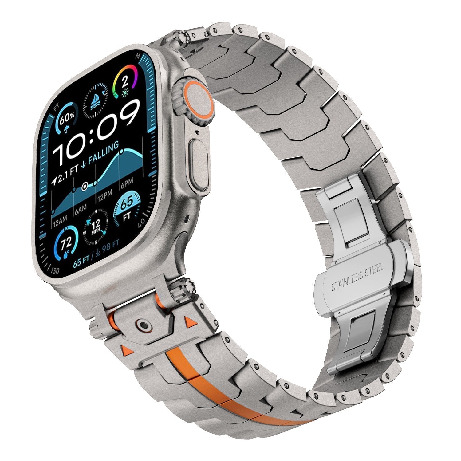 AurumForge | Metalrem Kompatibel Med Apple Watch | Lersk