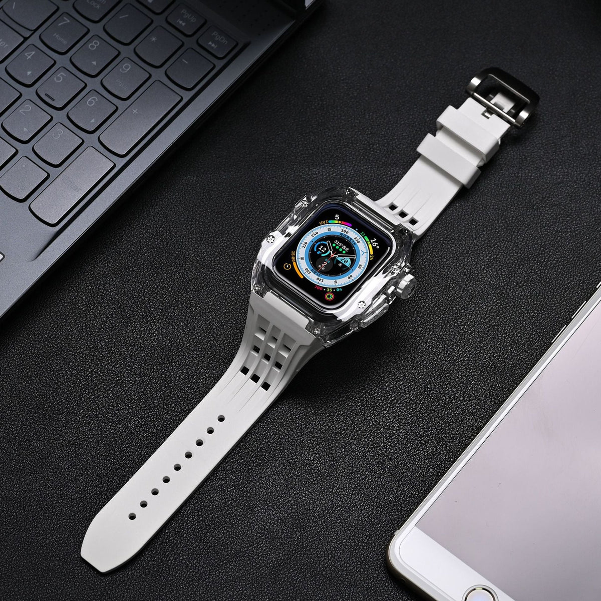 GlacierGuard Apple Watch Case and Fluororubber Band Kit
