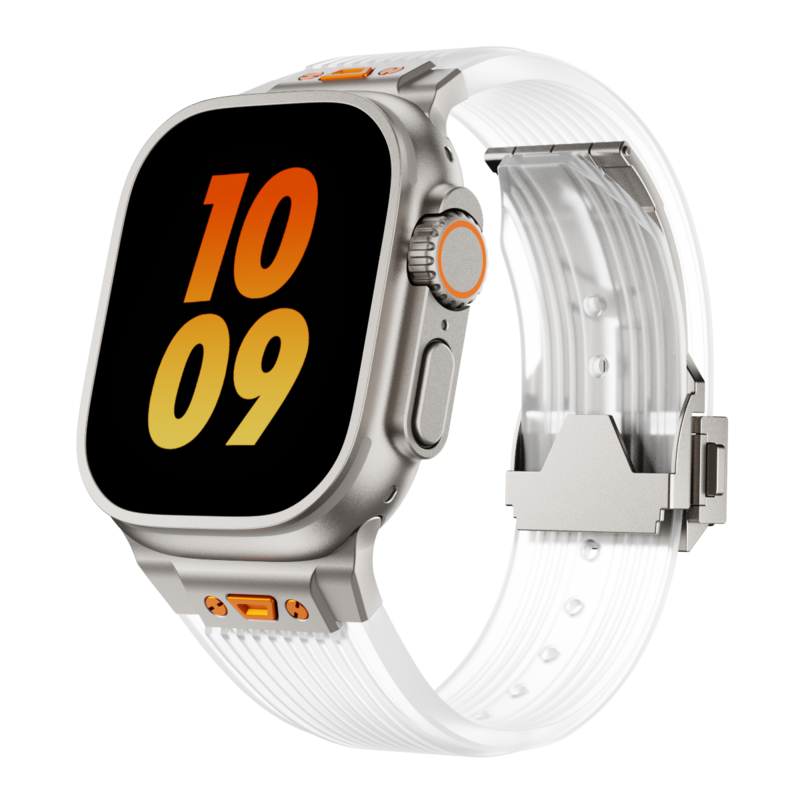 Avela Klar Silikonerem Til Apple Watch | Lersk