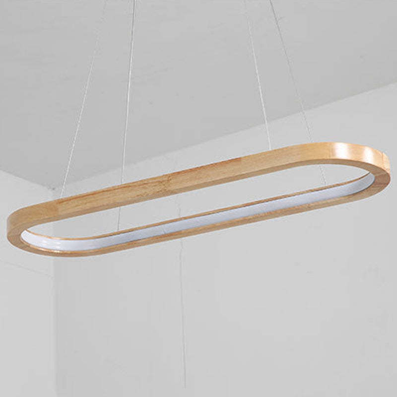 LumaWood Modern Hanging Lamp Metal And Wood With LED | Lersk