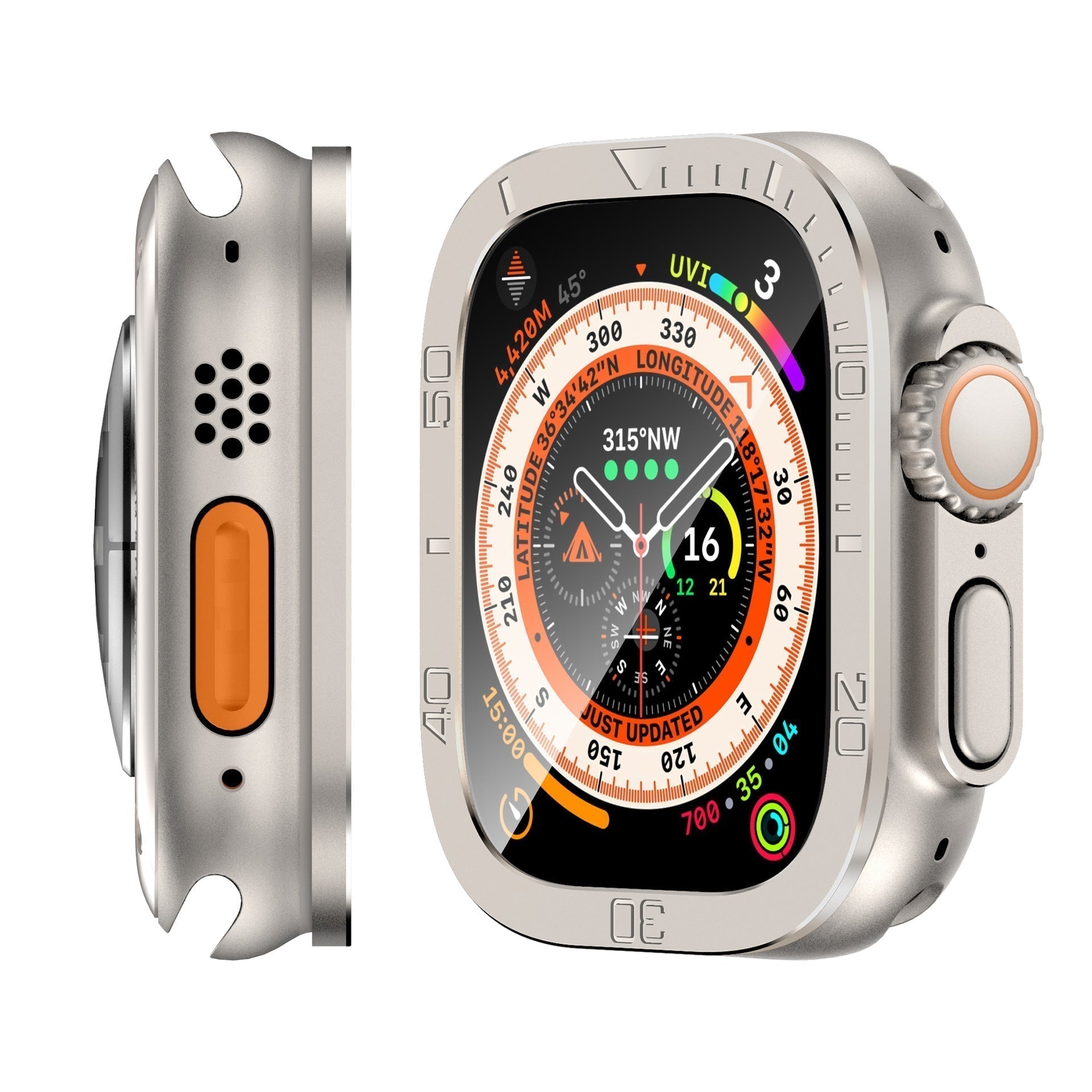 Vellon Full Coverage Tempered Glass Screen Protector for Apple Watch Ultra and Ultra 2 | Lersk