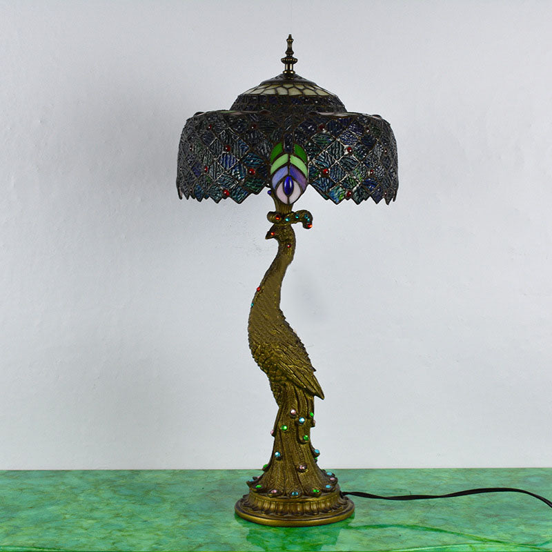 Aurena Tiffany-Style Table Lamp With Colorful Dome Shade | Lersk