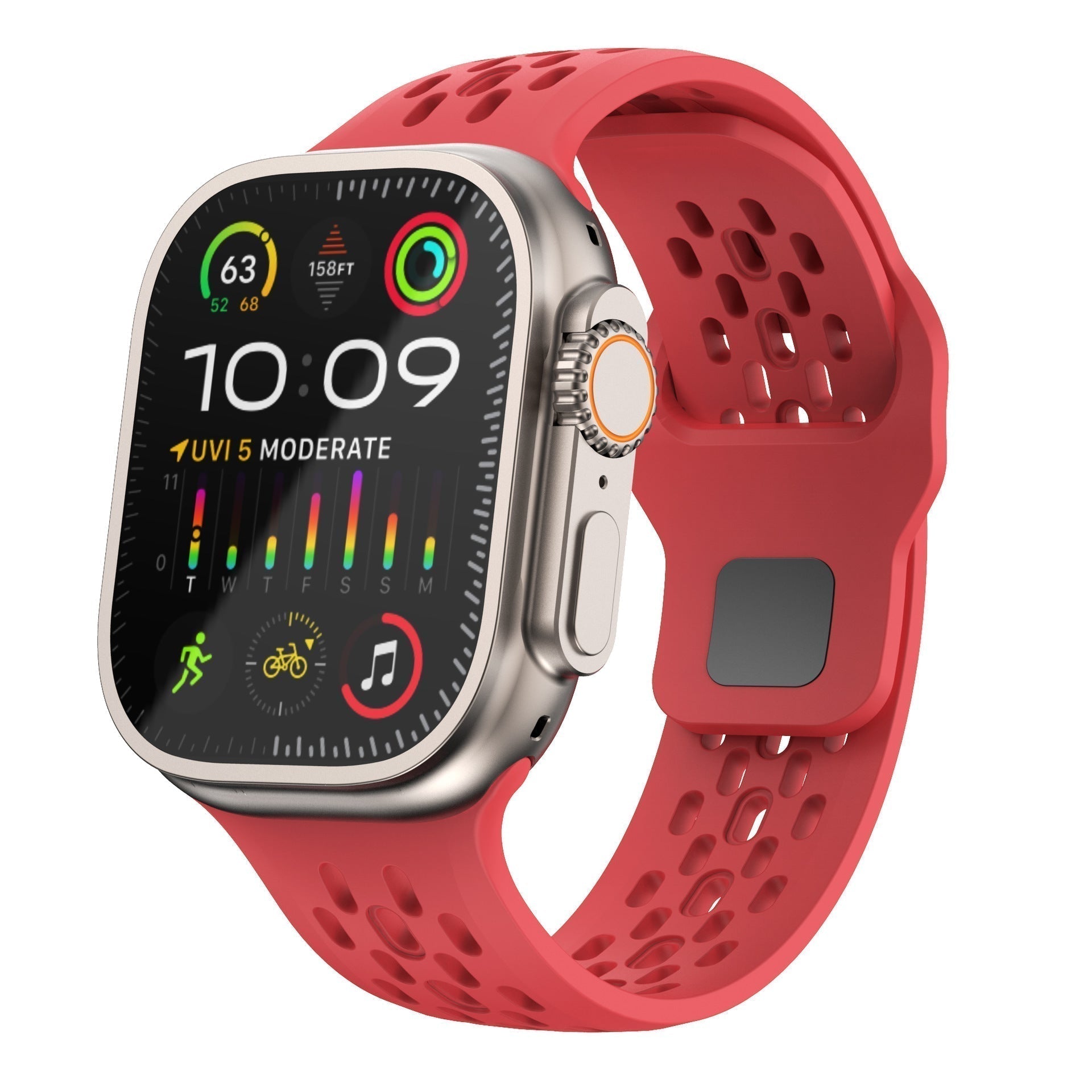 Pulseira Respirável AeroFlex em Borracha FKM para Apple Watch | Lersk