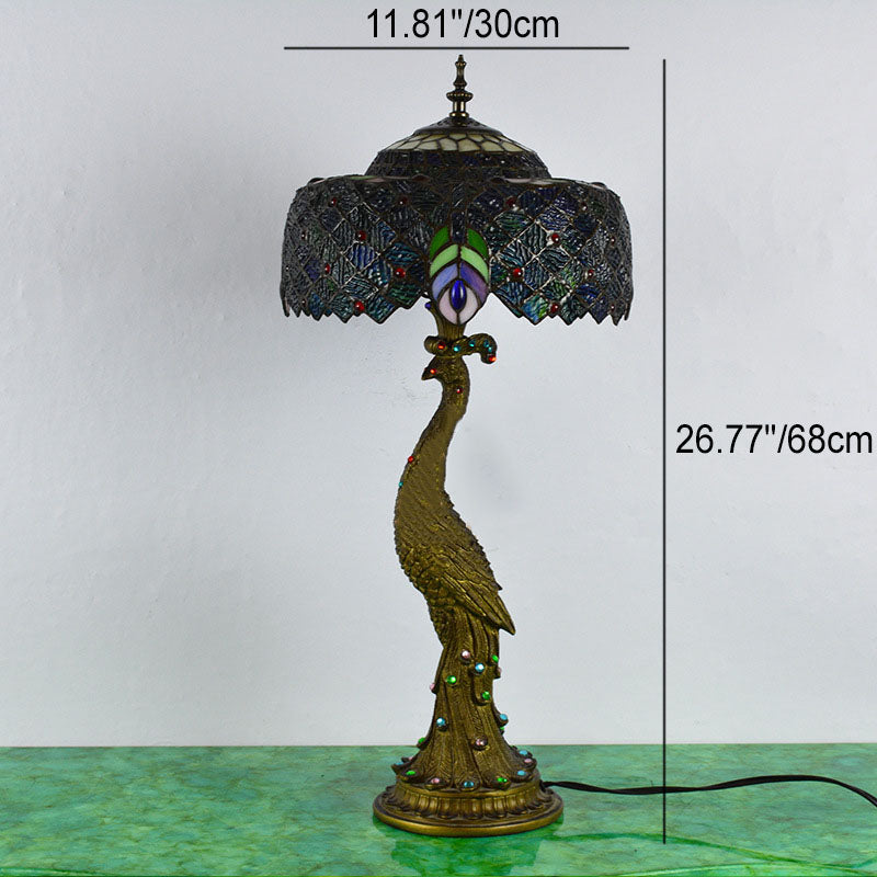 Aurena Tiffany-Style Table Lamp With Colorful Dome Shade | Lersk