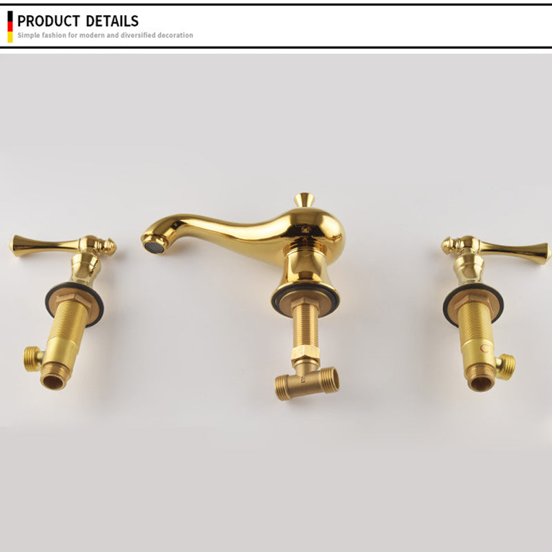 Haverly Antique Three-Hole Widespread Bathroom Faucet | Lersk