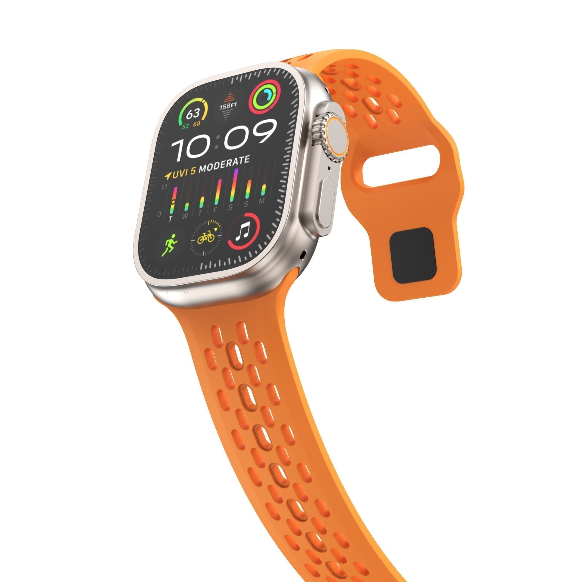 Pulseira Respirável AeroFlex em Borracha FKM para Apple Watch | Lersk