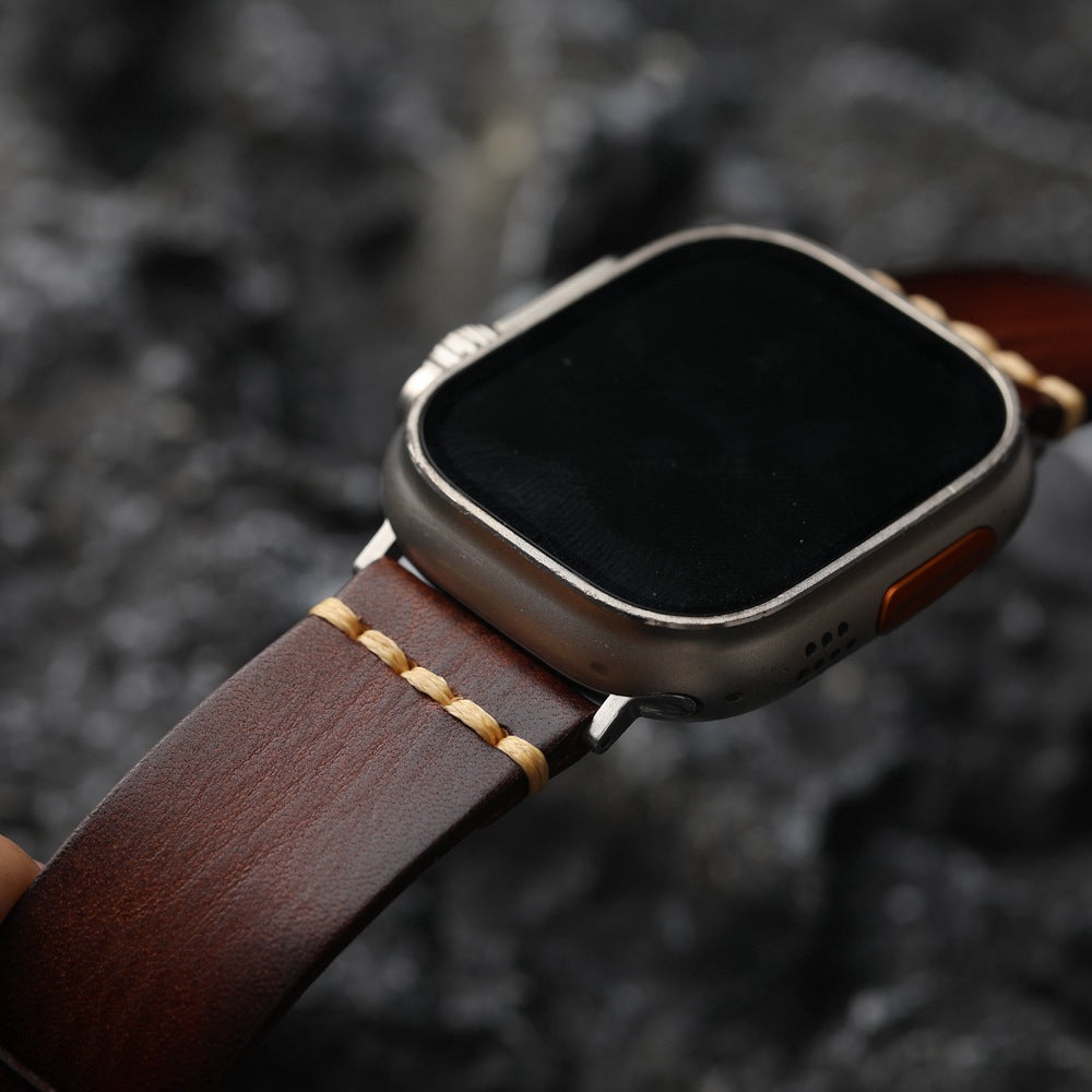 Marrowe rem i fuldkornet læder til Apple Watch | Lersk