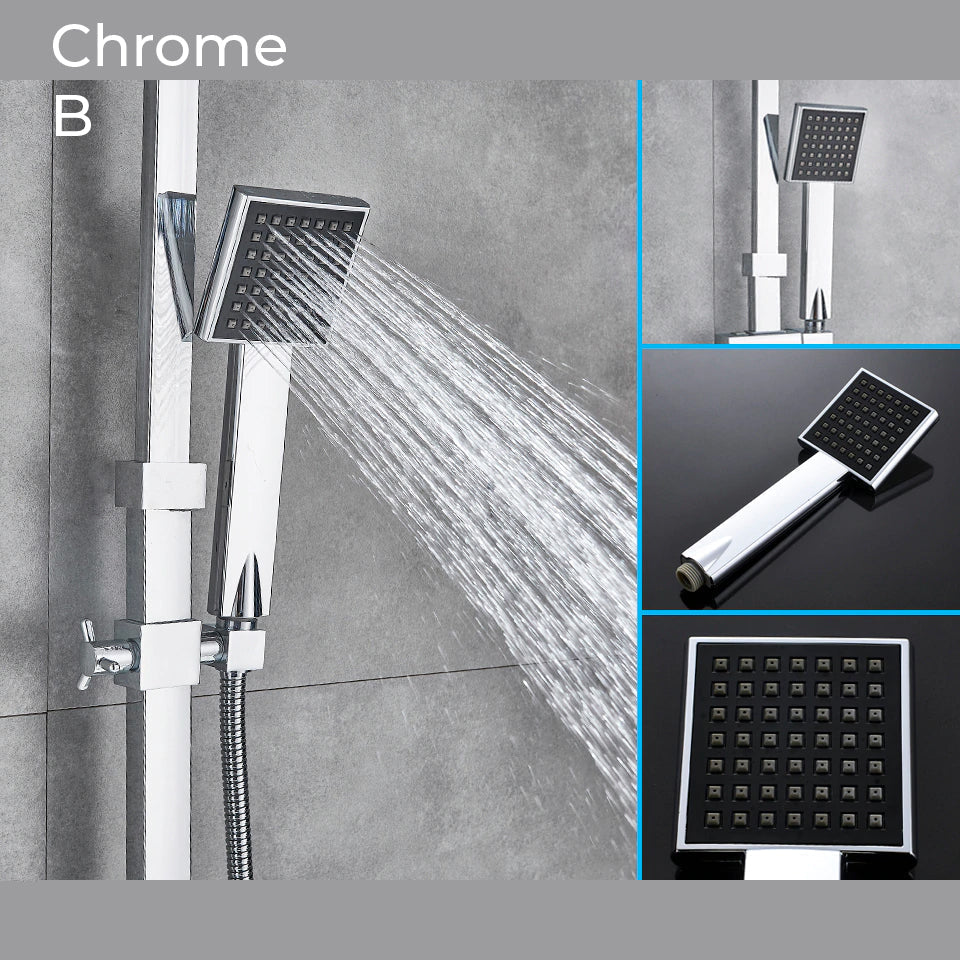 Nyra Dual Mixer Rain Shower System With Handheld Spray Easy Install | Lersk