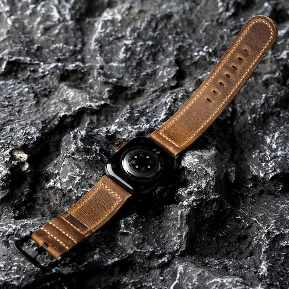 Cavelle Vintage ručně vyráběný kožený řemínek pro Apple Watch | Lersk