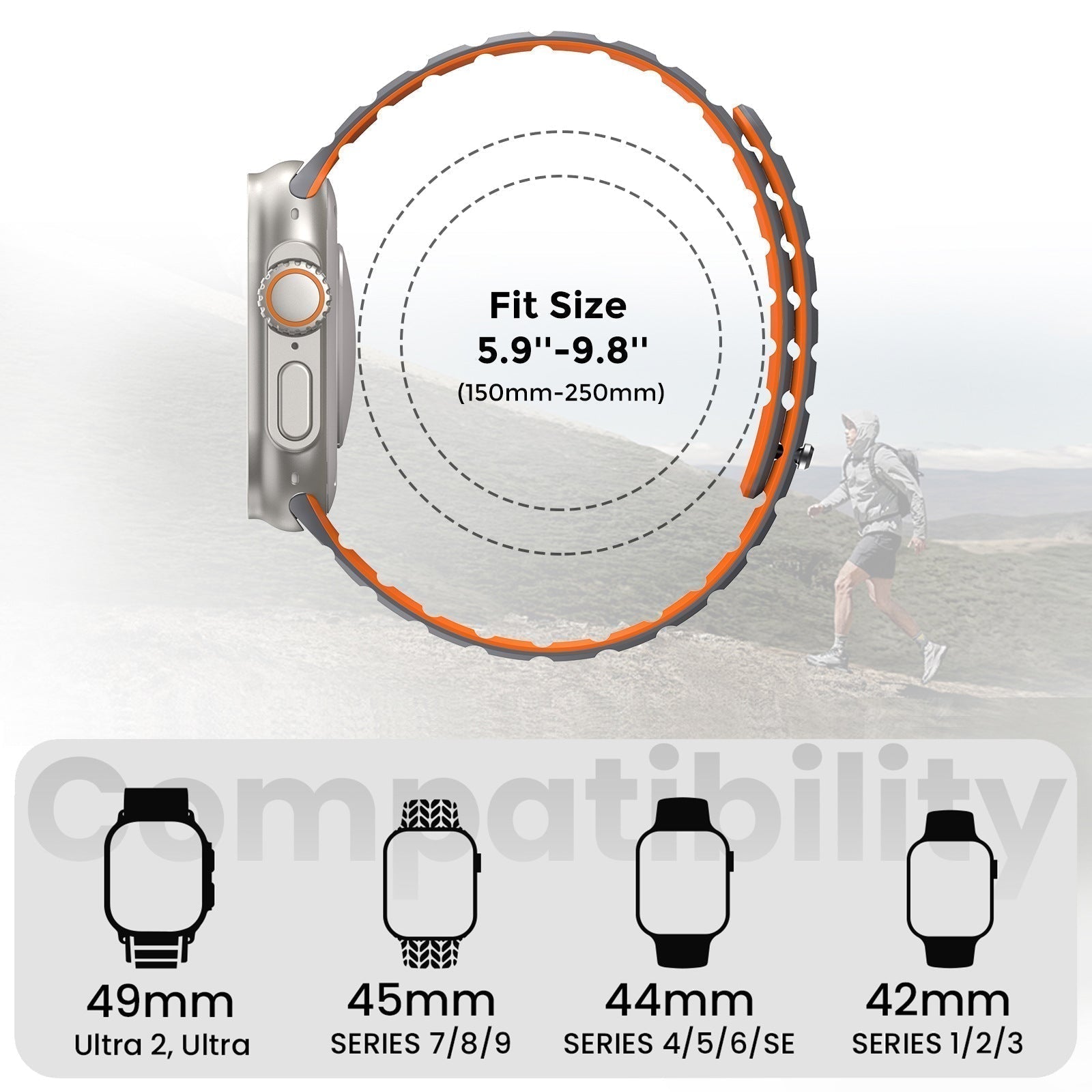 Averlo Magnetic Breathable Silicone Strap for Apple Watch | Lersk