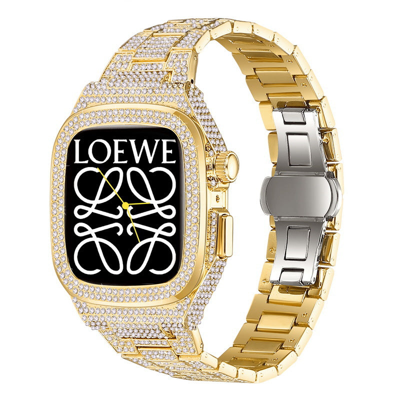 Custodia e cinturino Aurielle Metal Crystal per Apple Watch 44/45mm | Lersk