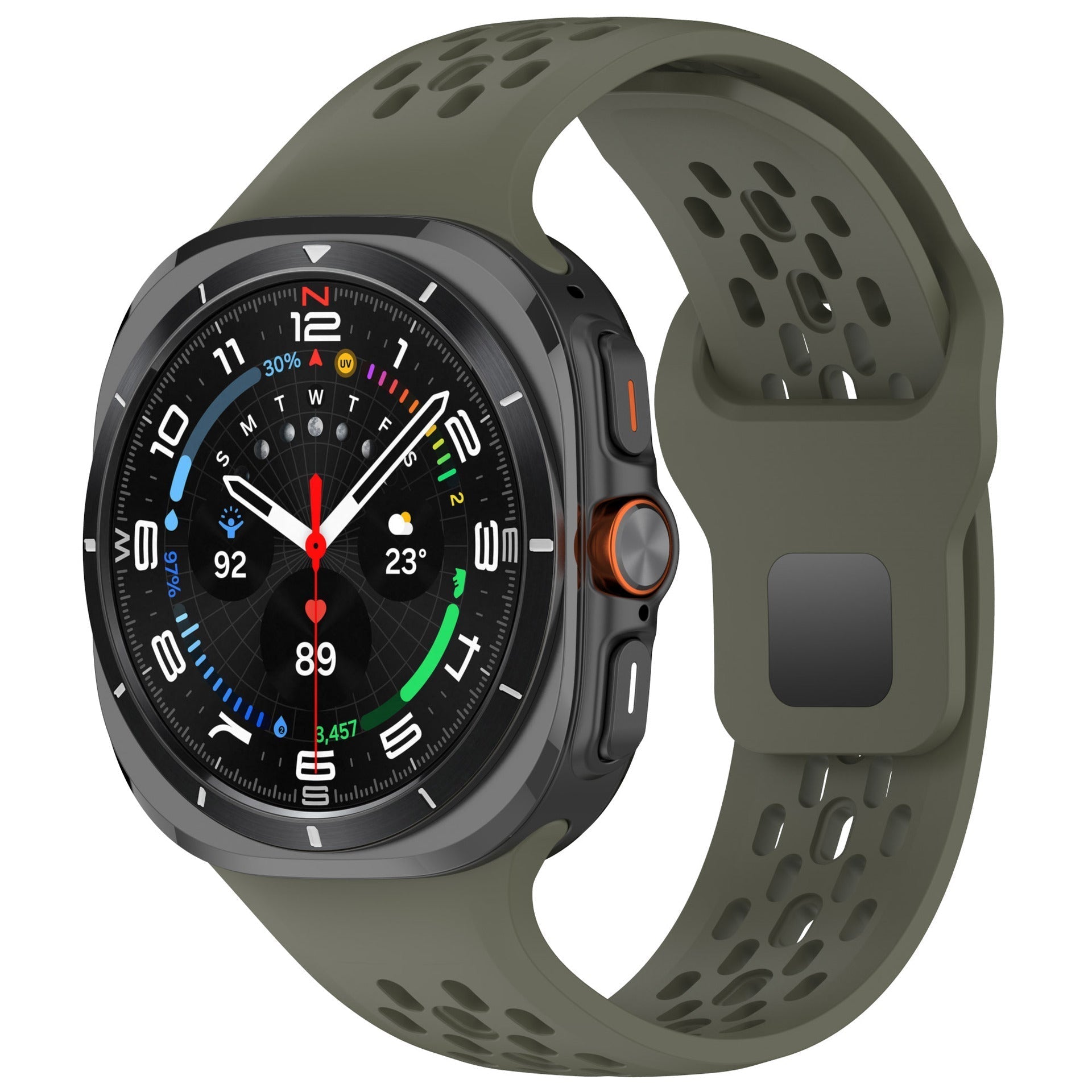 Kirrea Prodyšný silikonový sportovní řemínek pro Galaxy Watch 7 Ultra 47mm | Lersk