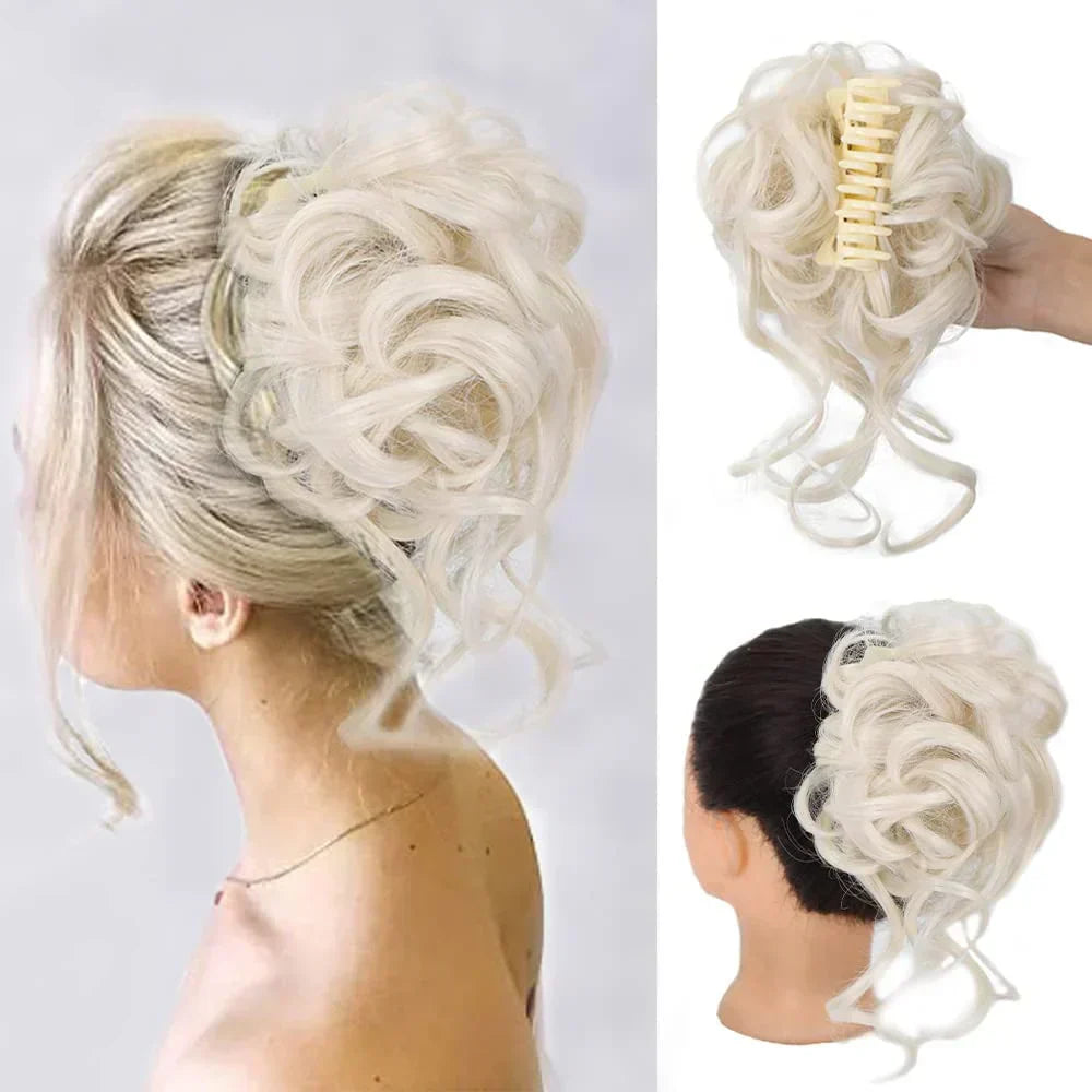 Pinza para cabello CurlyBun para moño rizado instantáneo, para peinados rápidos, recogidos diarios y looks elegantes | Lersk