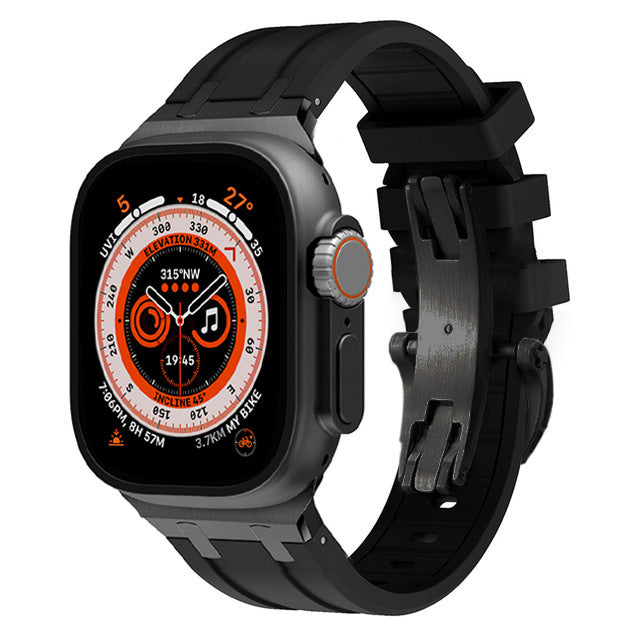 VeroFit | Thick Silicone Band with Titanium Adapter for Apple Watch | Lersk