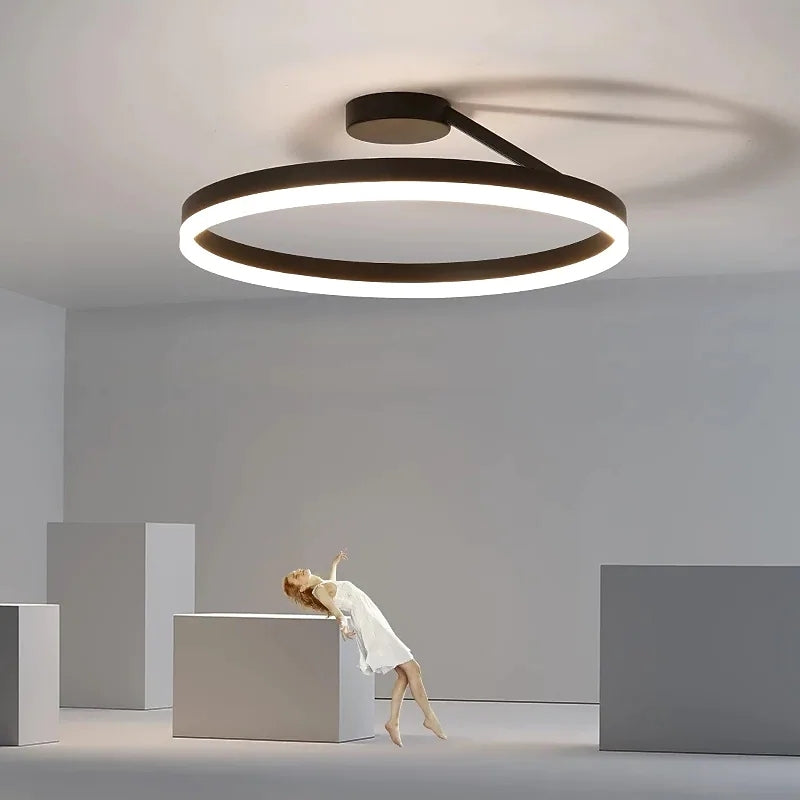 Plafonnier LED Cresta Gold pour salons et chambres | Lersk