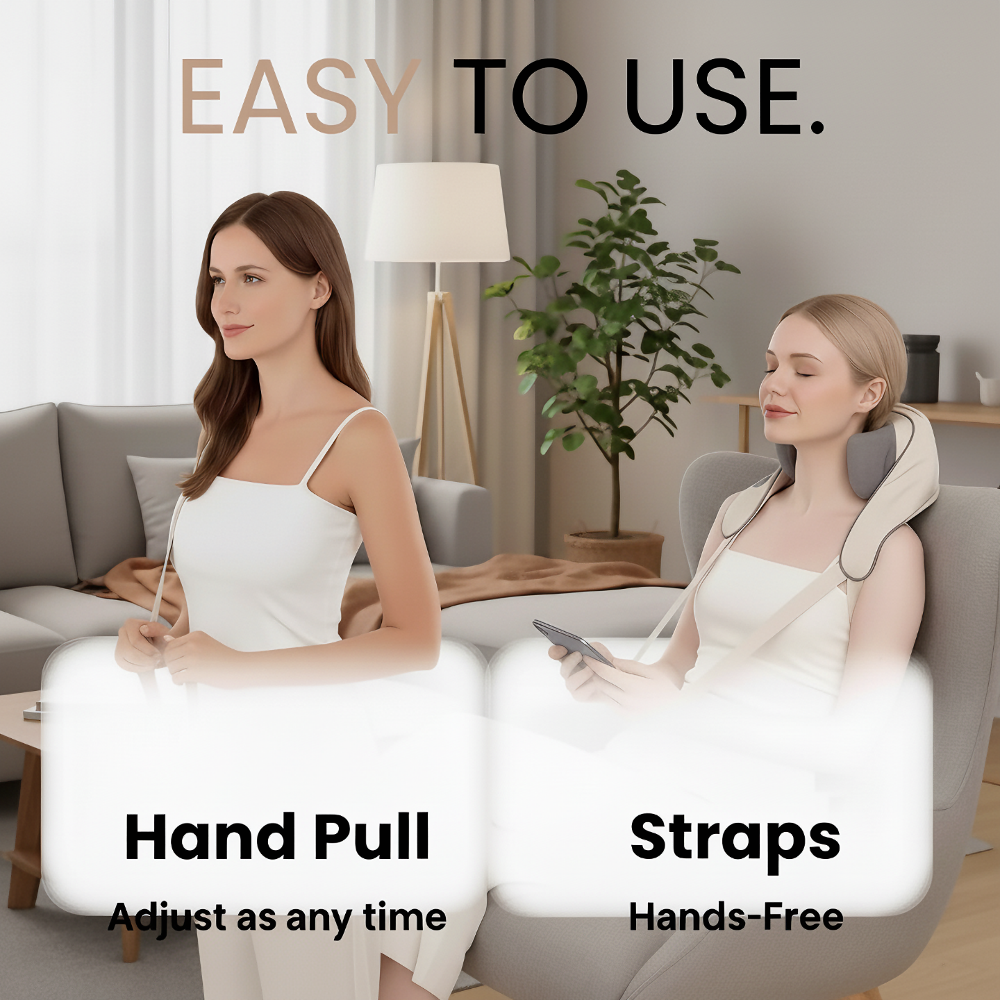 Håndtag Opvarmet Æltende Nakkemassageapparat | Lersk