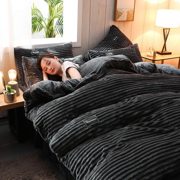 Set di biancheria da letto in velluto di ciniglia spesso per comfort e calore accoglienti in ogni stagione | Lersk