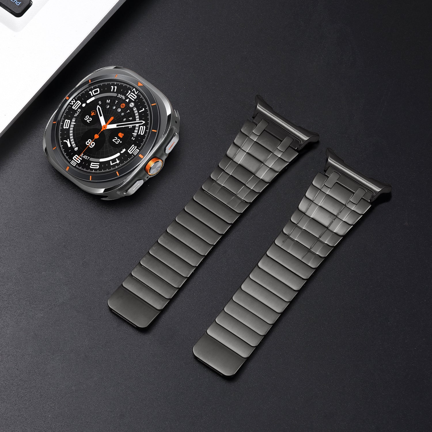 Vellaro matowa magnetyczna bransoleta ze stali nierdzewnej do Samsung Watch 7 Ultra | Lersk