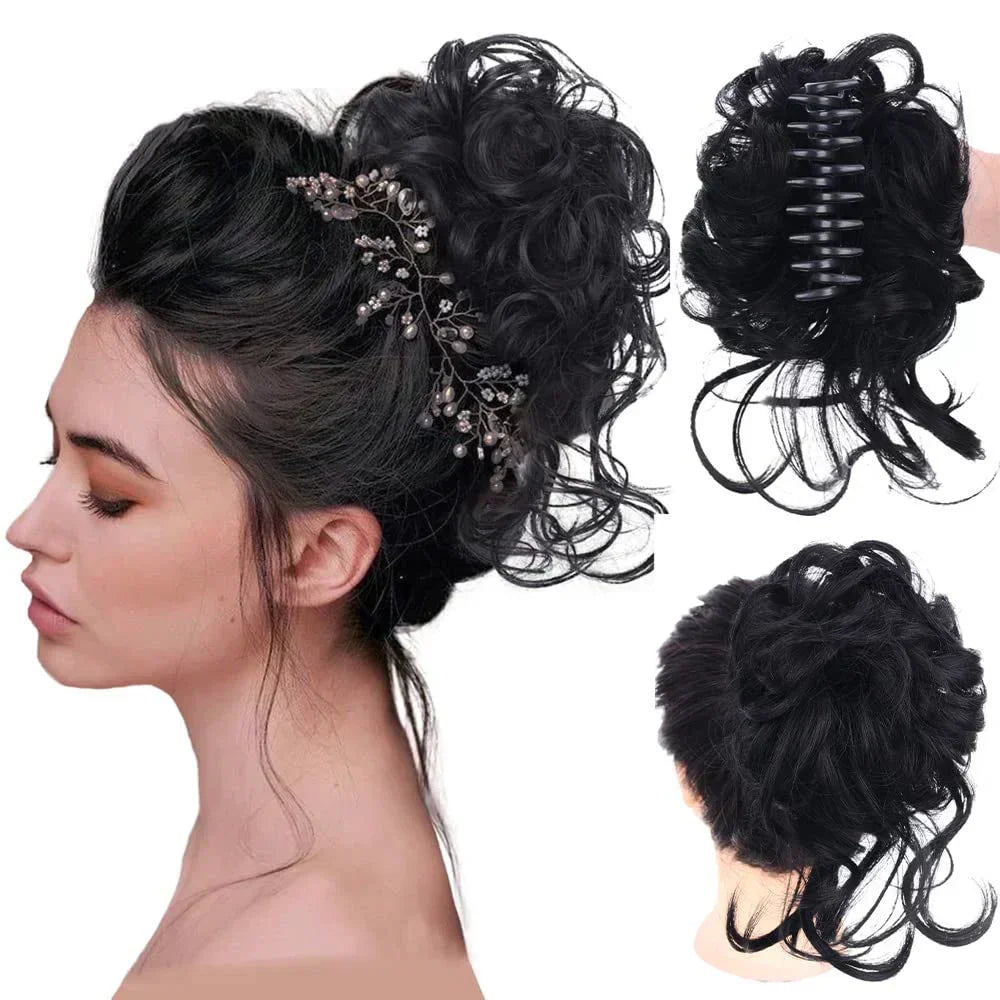 Pinza para cabello CurlyBun para moño rizado instantáneo, para peinados rápidos, recogidos diarios y looks elegantes | Lersk