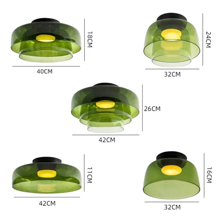 Lumenweave Nordic Ceiling Light With Handcrafted Glass Shade | Lersk