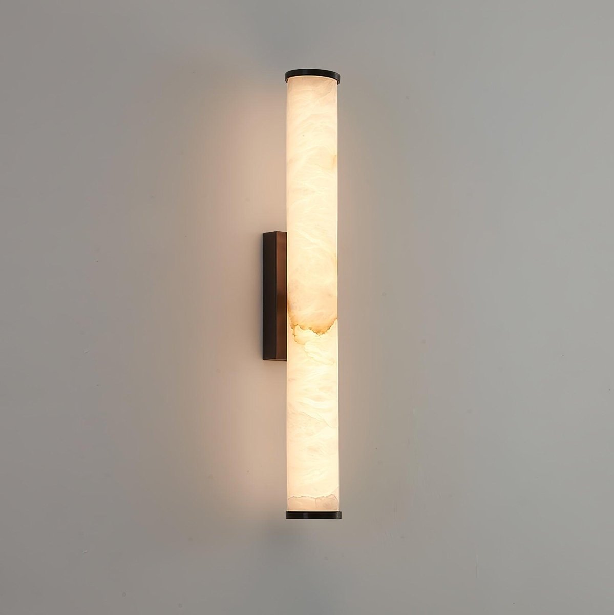 LED-Wandleuchte mit Alabaster-Röhrendesign, 1 Licht | Lersk