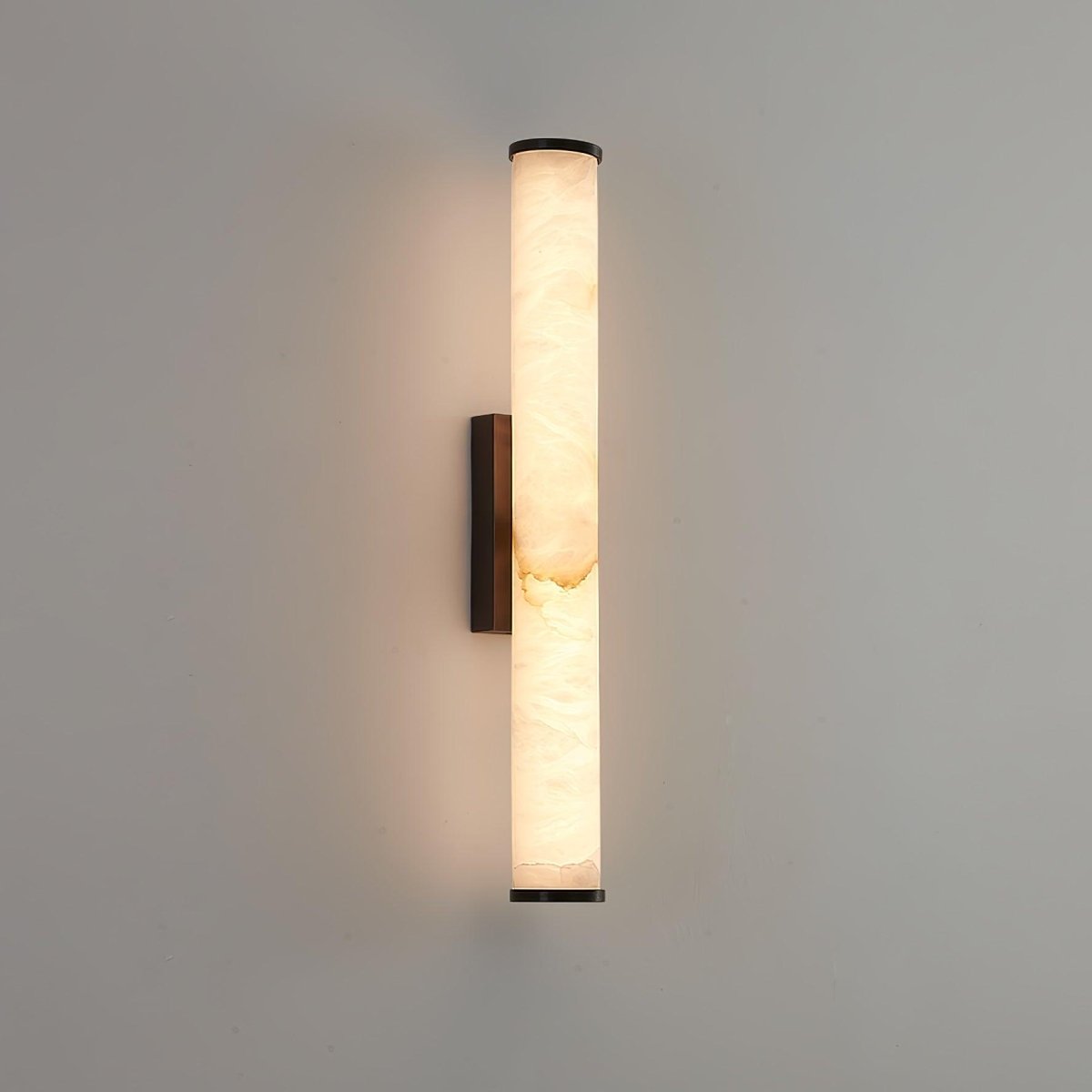 LED-Wandleuchte mit Alabaster-Röhrendesign, 1 Licht | Lersk