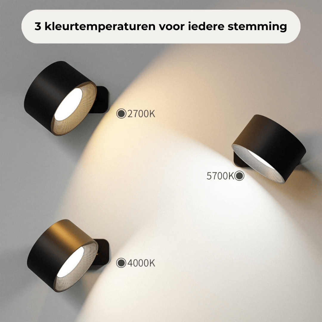 FlexiLamp Wireless Wall Lamp 360 Degree Rechargeable Cordless Hallway Light For Homes | Lersk