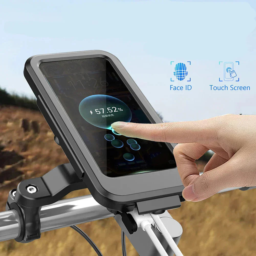15W Power Bank Waterproof Bike Handlebar Phone Mount | Lersk