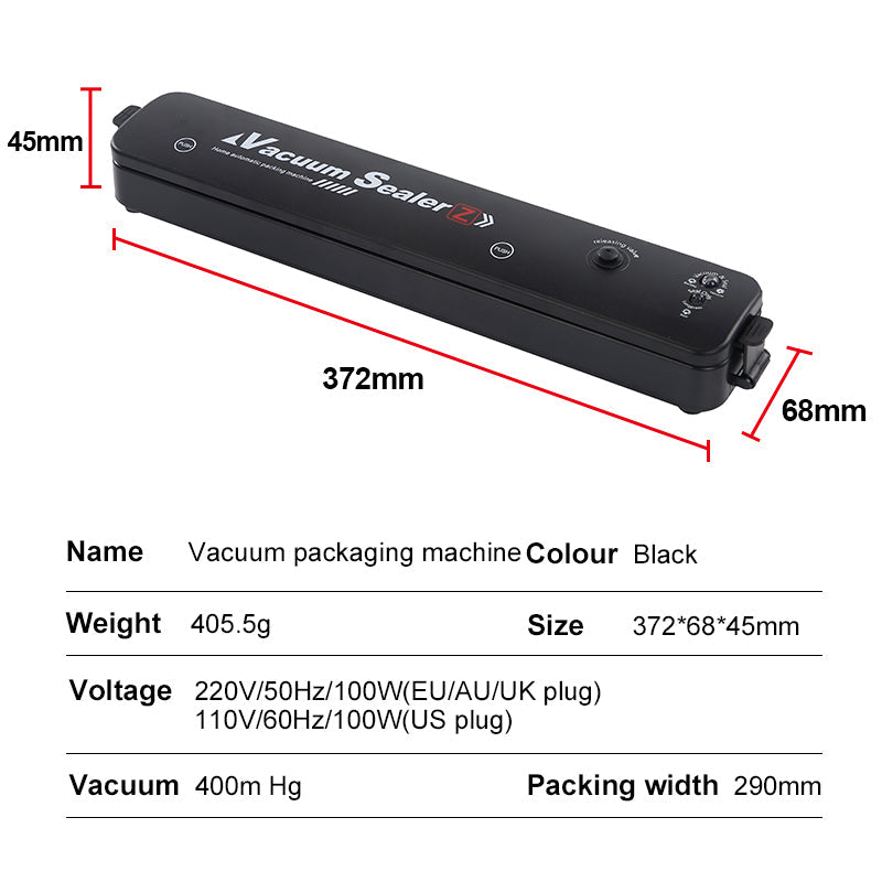 Compact Food Vacuum Sealer Machine 220V EU UK AU Plugs | Lersk