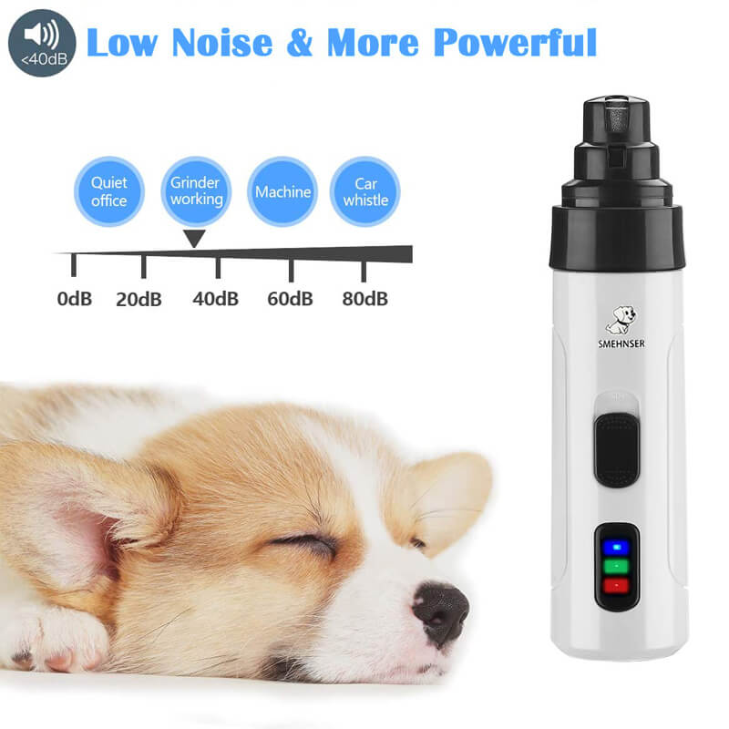 PawEase Quiet Electric Nail Grinder For Dogs And Cats | Lersk