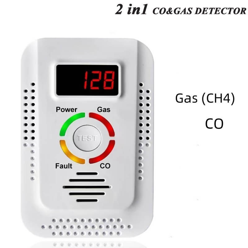 Home Dual Detector for Natural Gas Leak and Carbon Monoxide | Lersk